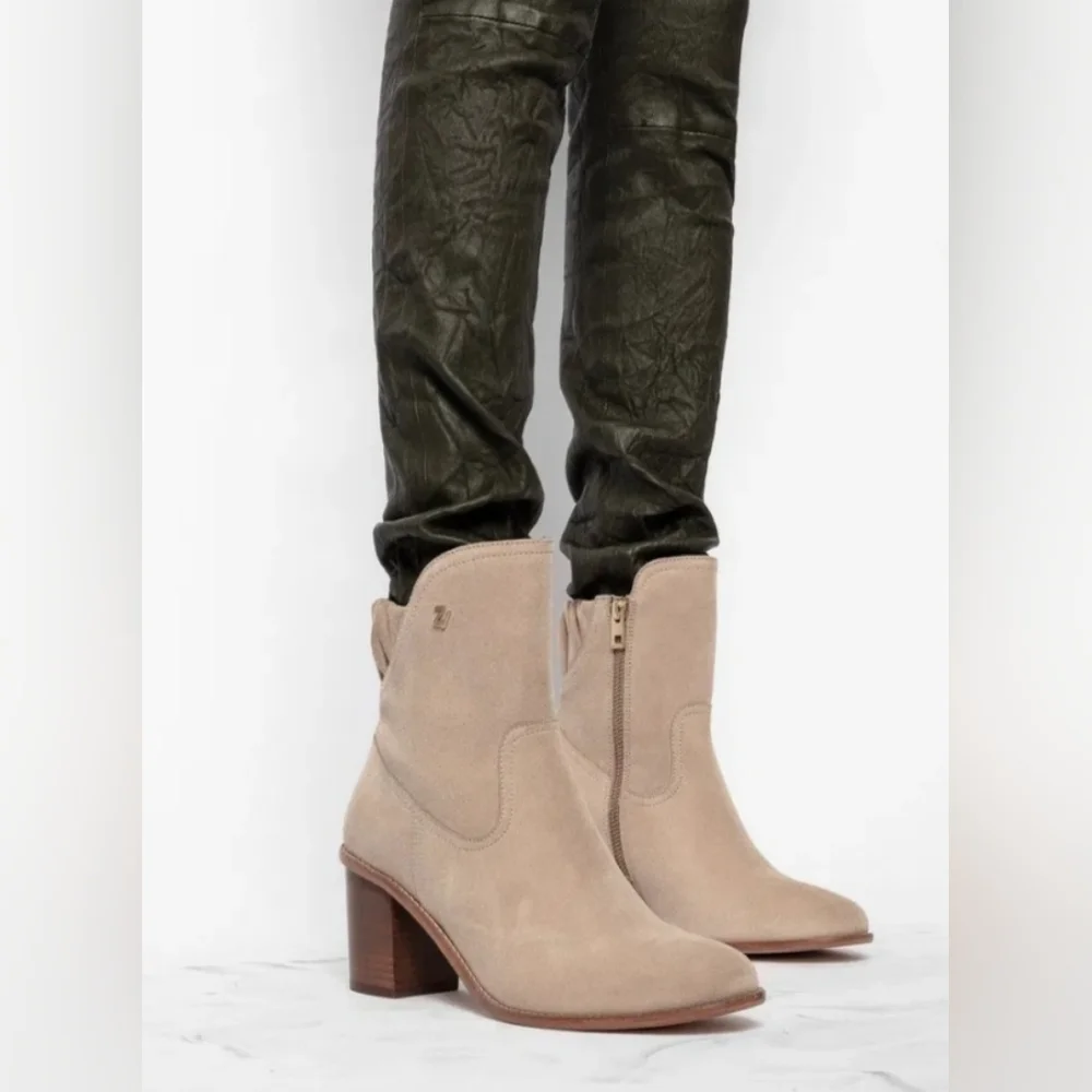 Zadig & Voltaire Lena Suede Ankle Boots Size 7.5